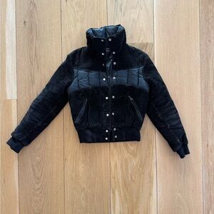 Vintage CB Sport funnel neck Black Women's Quilted Jacket S